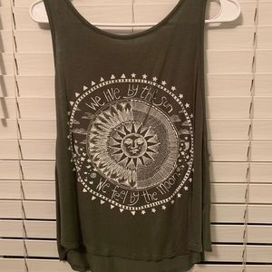 Olive green tank from Windsor. Size Large (fits smaller).